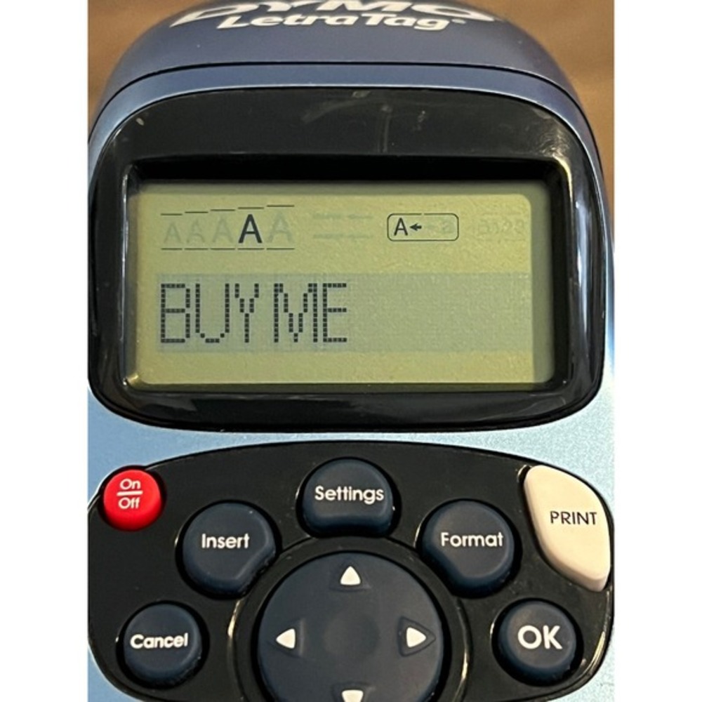 DYMO LetraTag 200B Bluetooth Label Maker Blue QWERTY Keyboard Tested - Picture 2 of 3